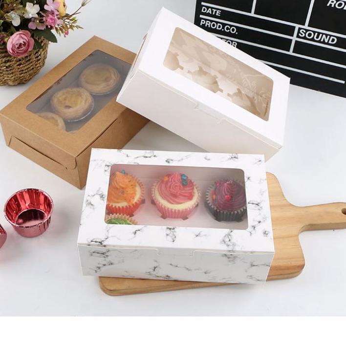 

Dus cupcake isi 6, box cupcake isi 6, dus muffin, box muffin ン