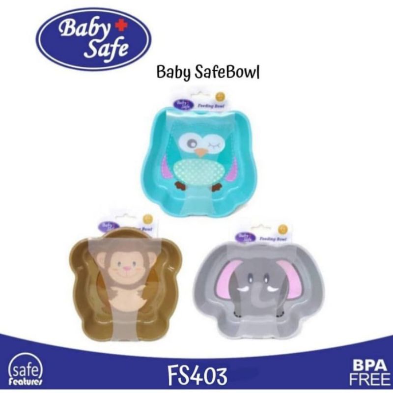 Baby Safe FS403 Feeding Bowl Animal Shape/ Mangkok Anak Gambar Binatang /Peralatan Makan Anak