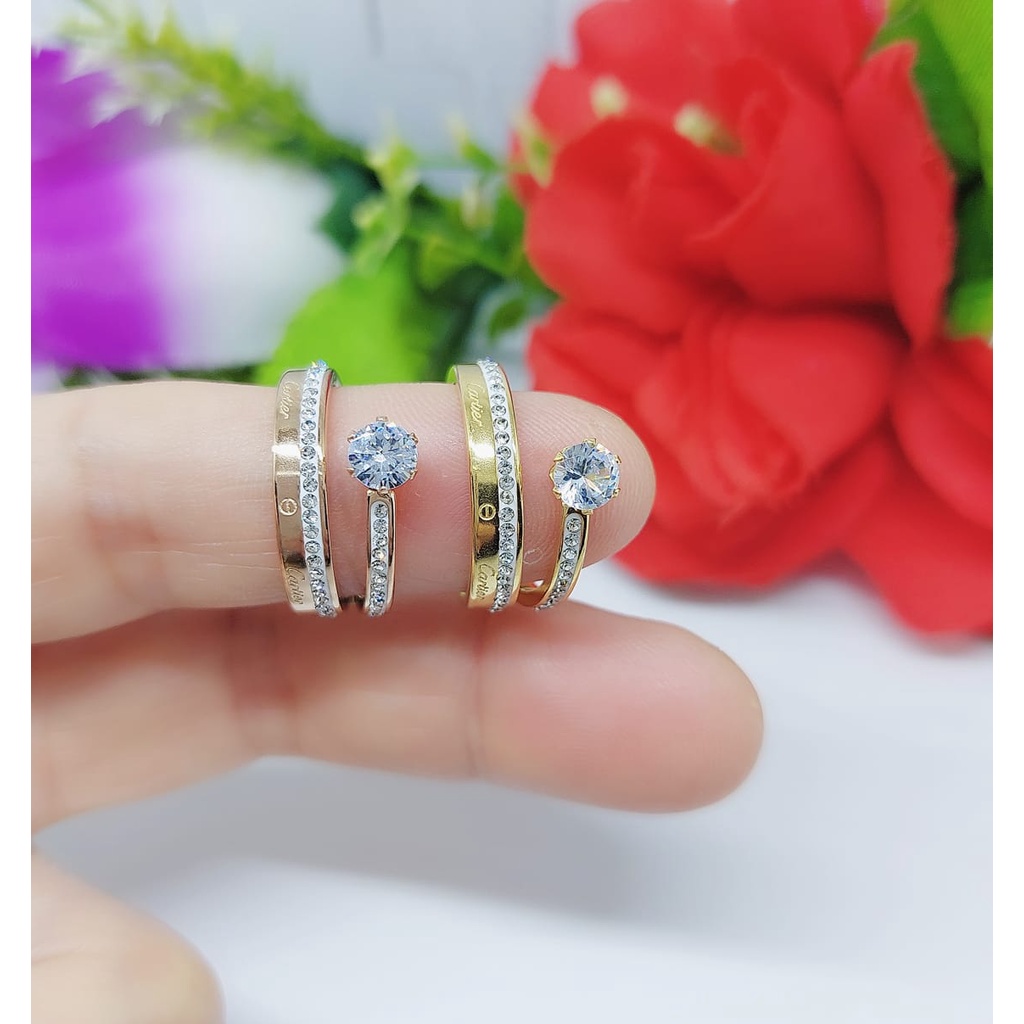 Cincin Titanium Permata 036 Terbaru