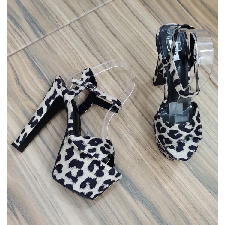 high heels loapard15cm