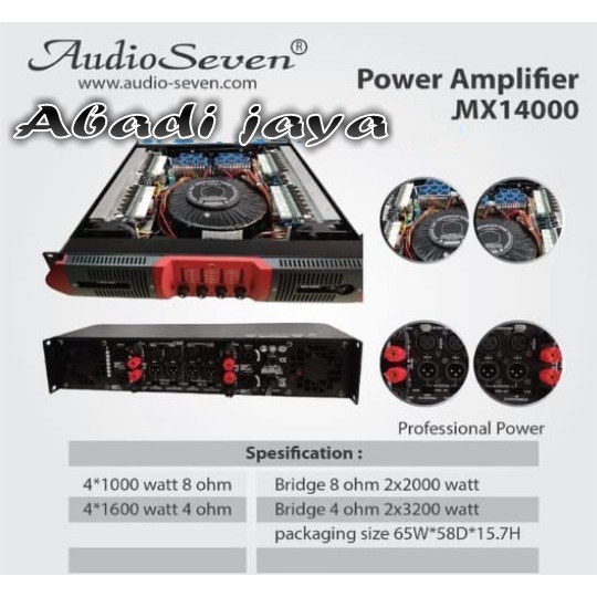power audio seven Mx 14000 original audio seven mx14000