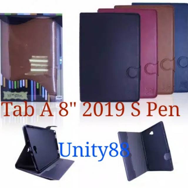 Samsung Galaxy Tab A 8" inch 2019 P200 P205 s Pen T290 T295 2019 Sarung Tablet Kulit Leather Case