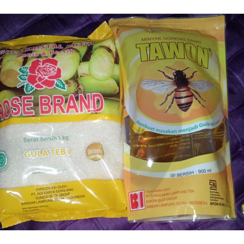 

gula+minyak goreng
