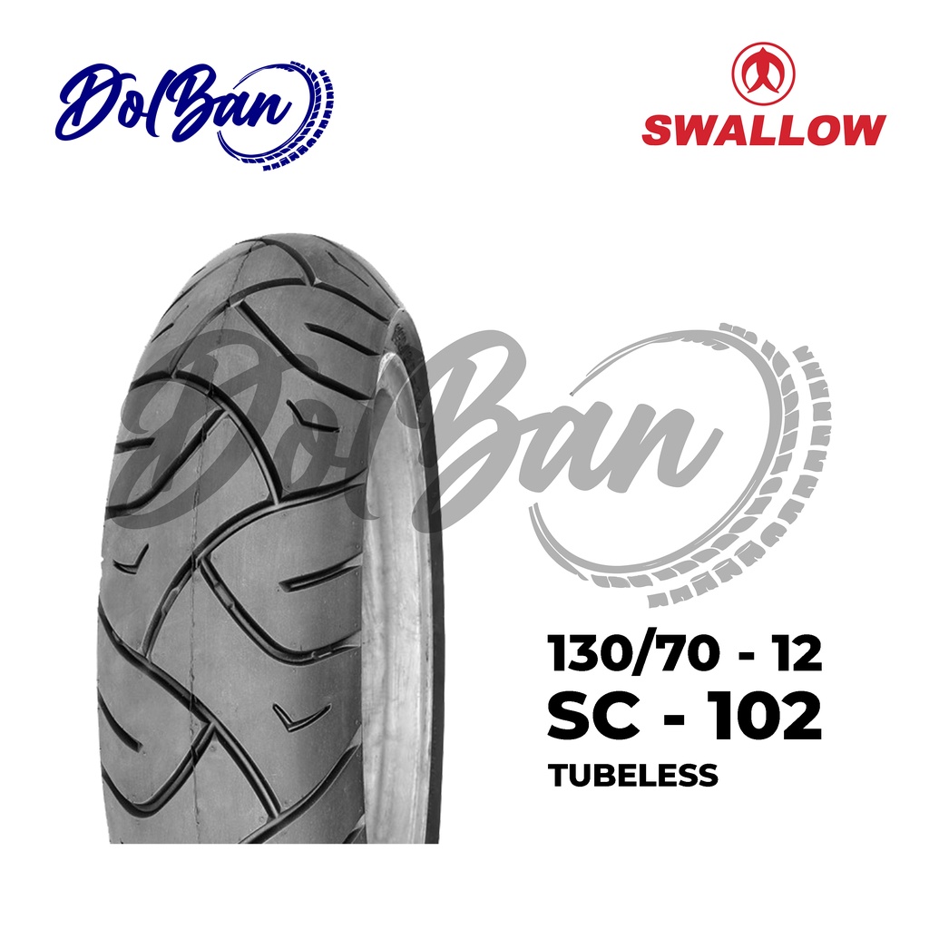 BAN LUAR SWALLOW 130/70-12 RING 12 SC-102 TUBELESS