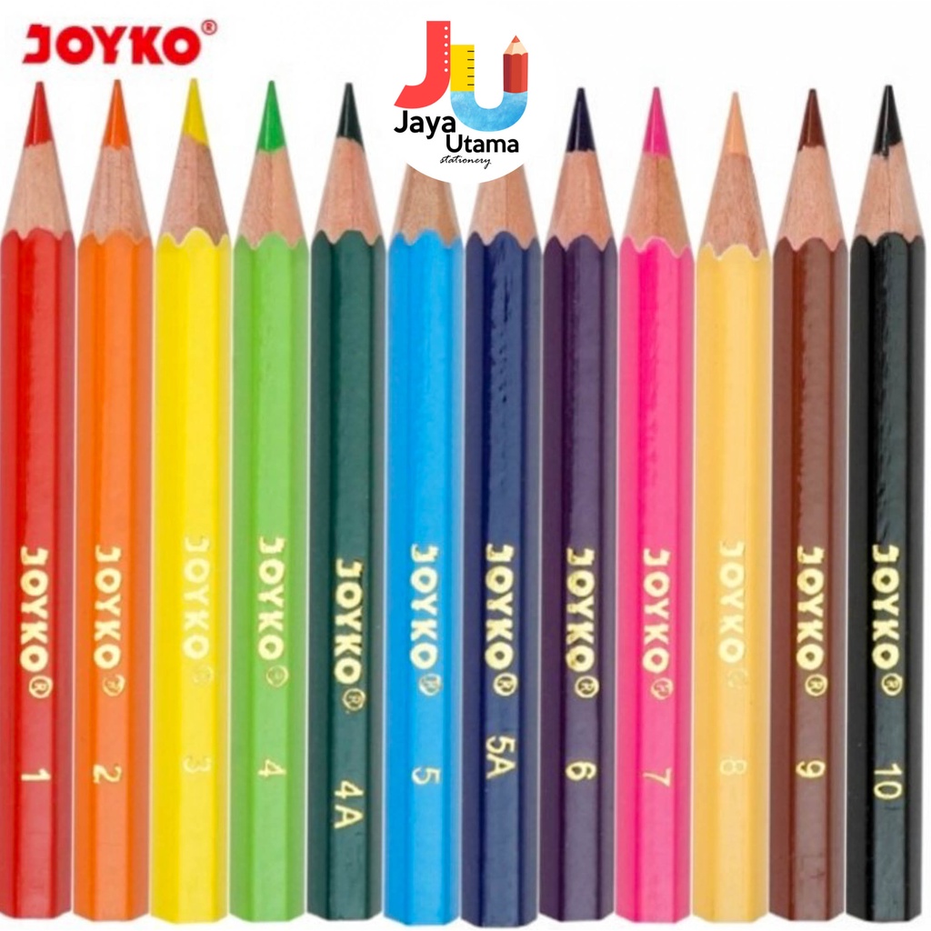 

Joyko Pensil Warna 12 Pendek