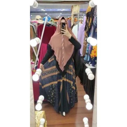 NABILA SYAR'I AC COLLECTION/Gamis set hijab