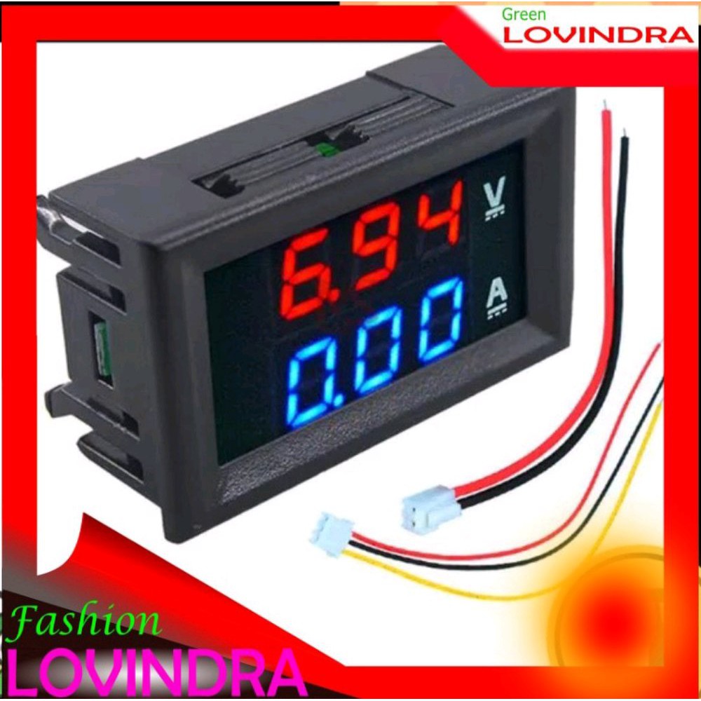 Digital Dual Voltmeter Ampere meter DC 10A 0-100V