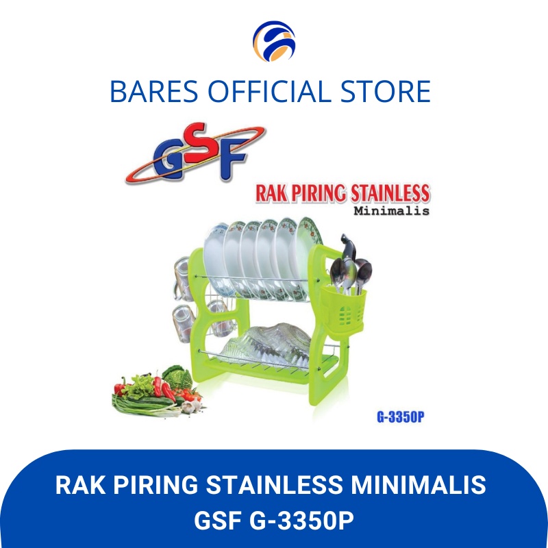 RAK PIRING STAINLESS MINIMALIS GSF G-3350P