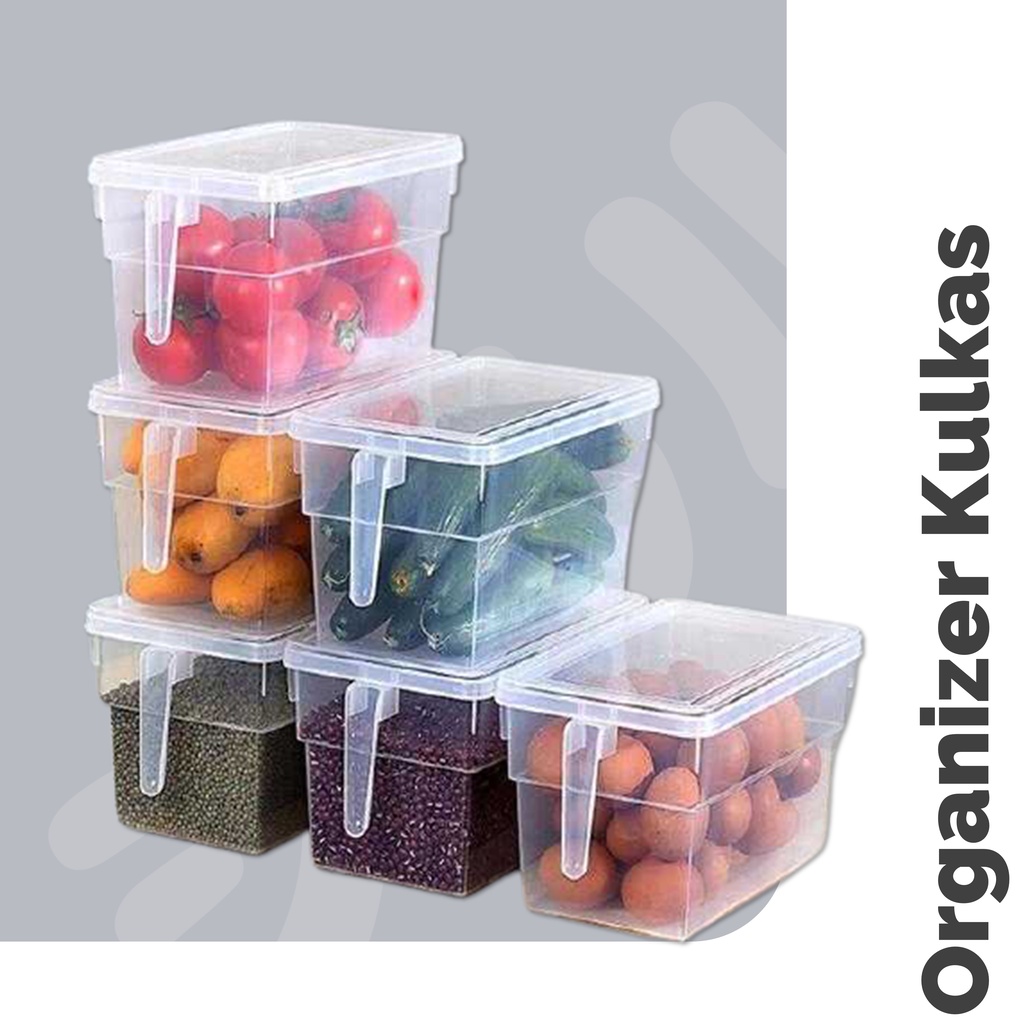 Organizer Box Kulkas Kotak Kontainer Makanan Susun Storage Food Box