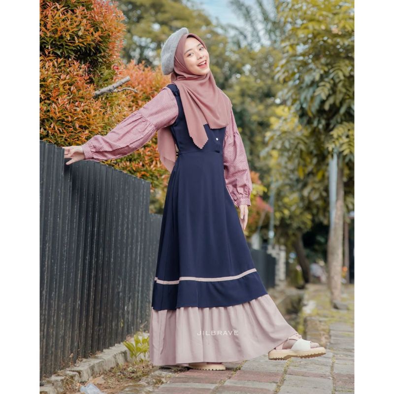 Nyxie Dress By Jilbrave Official Shop | Dress Remaja Dress Lengan Balon