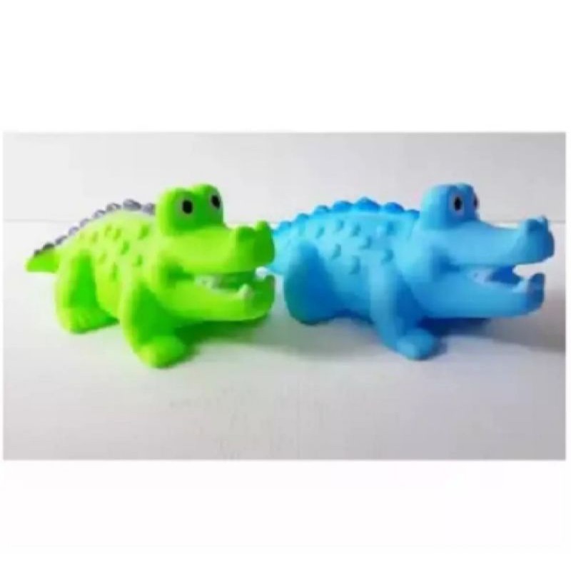 MAINAN BUAYA PENCET KARET
