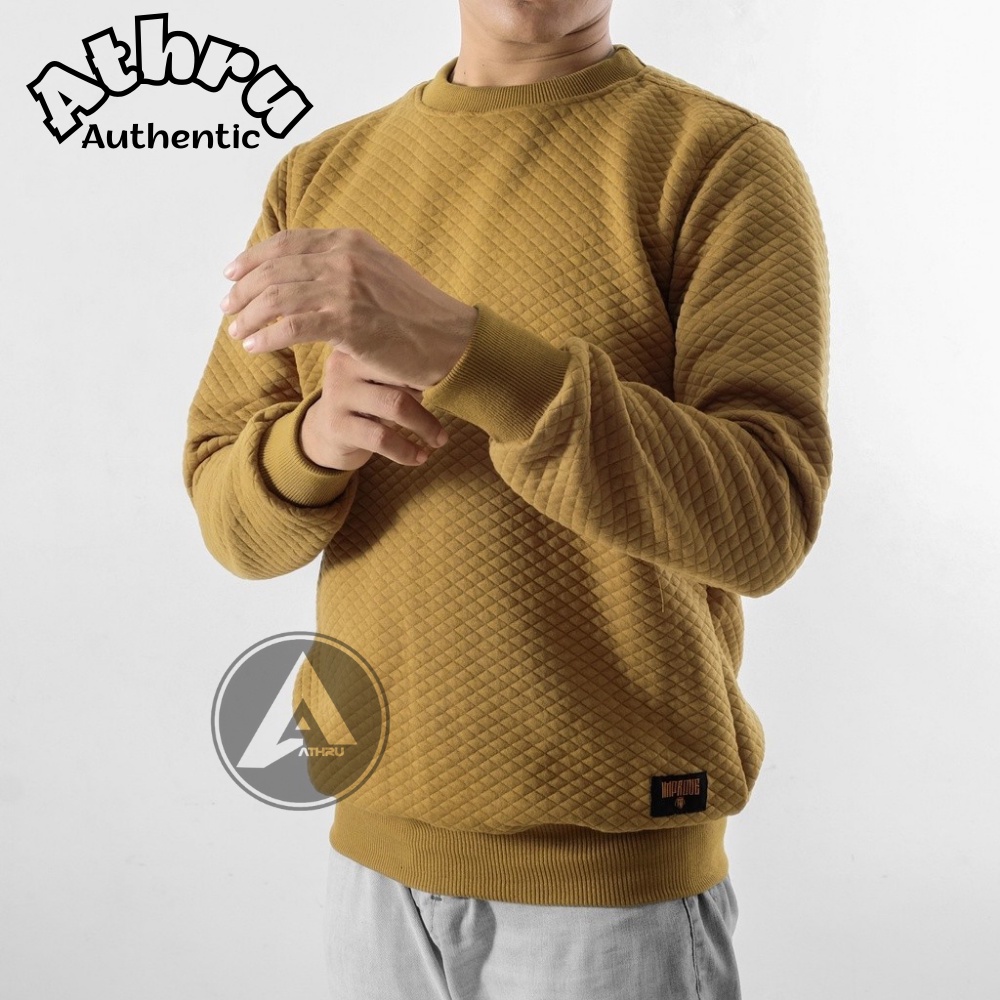 Sweater Krunek Pria Wanita Distro Brand Lokal Crewneck Pria Onisex Switer Crunek Oversize Laki Laki