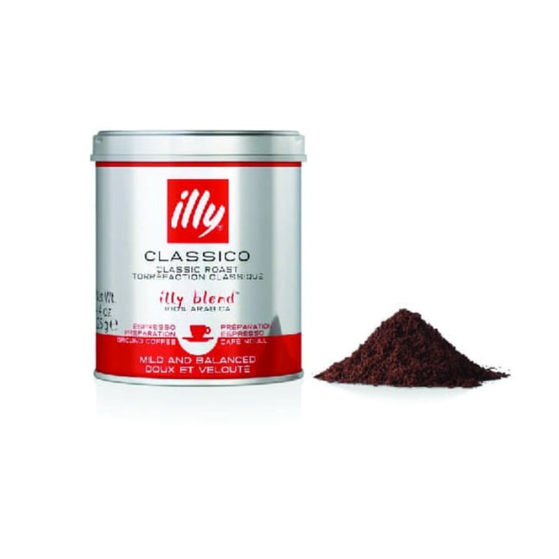 

Illy Coffee Classico ( Ground / Bubuk ) Kemasan 125 gr
