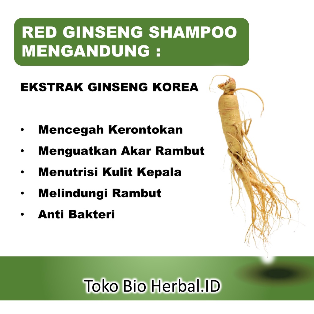 Shampoo Rambut Rontok Penyubur Rambut Rontok Red Ginseng Shampoo B4Q