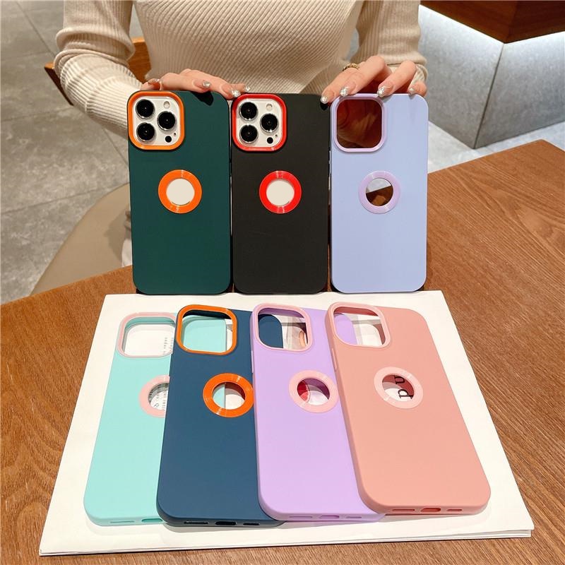 Soft Case Bahan Silikon Warna Polos Untuk Casing IPhone 13 12 11 Pro Max X XS XR 7 8 Plus