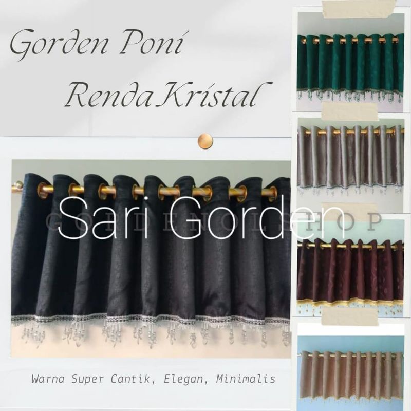 Gorden Pintu Poni Gorden Poni Lurus Atas Pintu Utama Gorden Ruang Tamu Gorden Pendek Atas Pintu L270