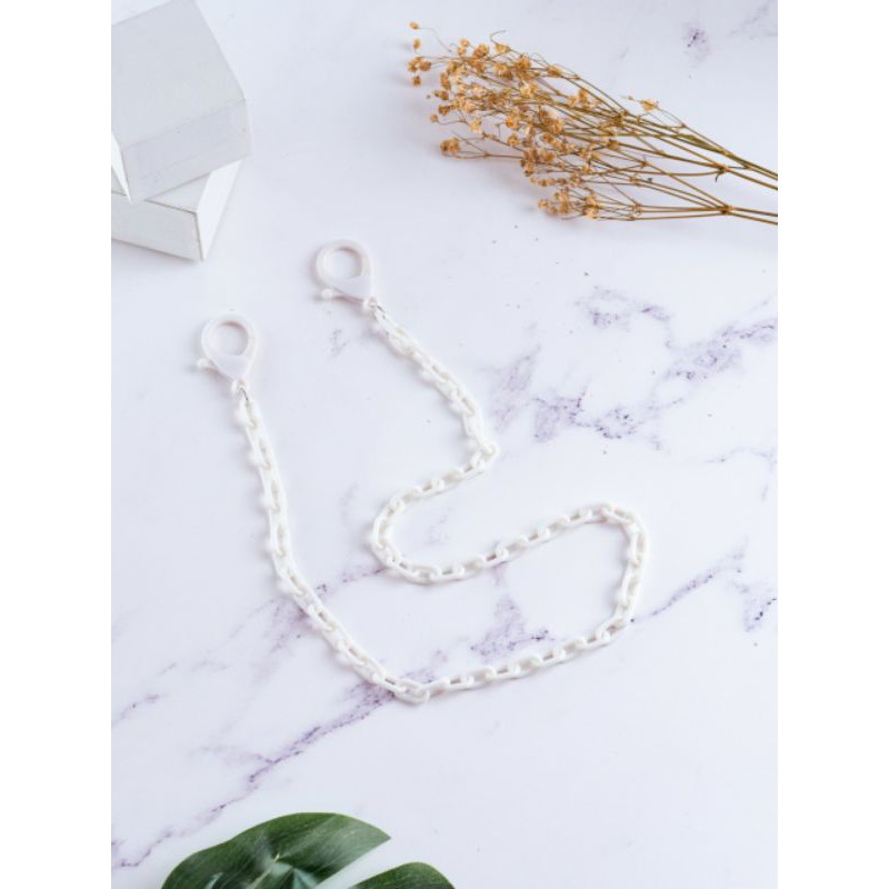 KALUNG MASKER KOREA / GANTUNGAN MASKER / MASK STRAP VARIAN RANTAI AKRILIK