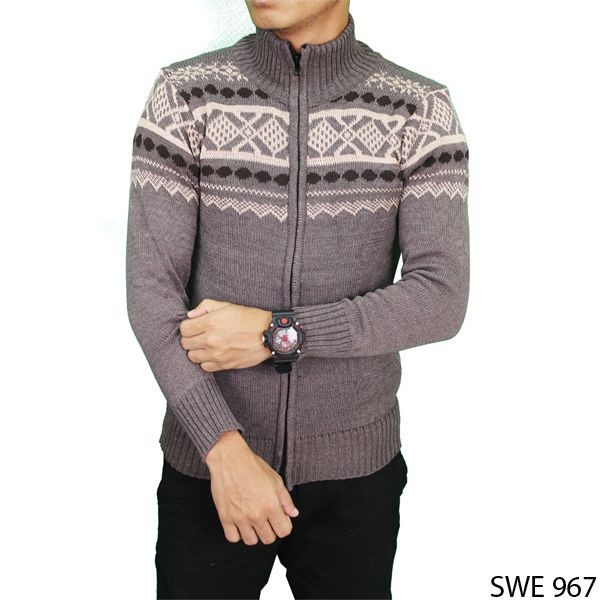 Outfit Sweater Rajut Abu – SWE 967