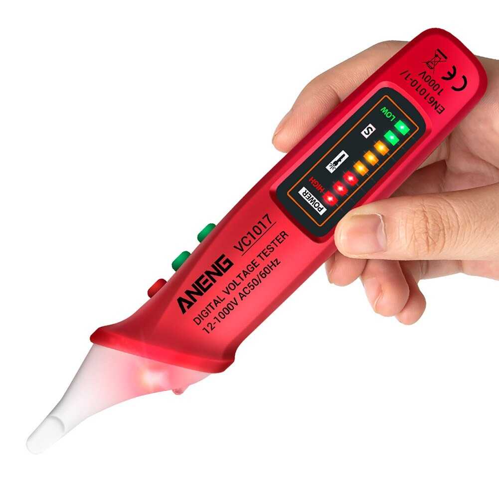 ANENG Tester Non Contact AC Voltage Alert Detector 12V-1000V - VC1017