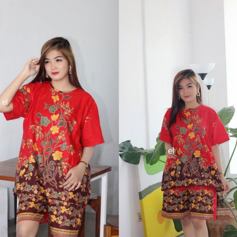 [Jumbo] SETELAN BATIK UNGGUL JAYA | SETELAN BATIK LD 116 | SETELAN BAJU| setelan jumbo