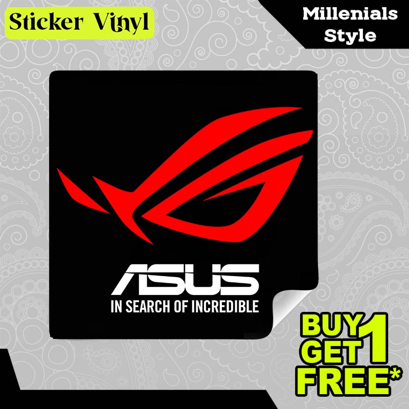 

Stiker Sticker Asus ROG In Search of Incredible Desain Keren dan Kekinian Aesthetic Bahan Vinyl Satuan Anti Air