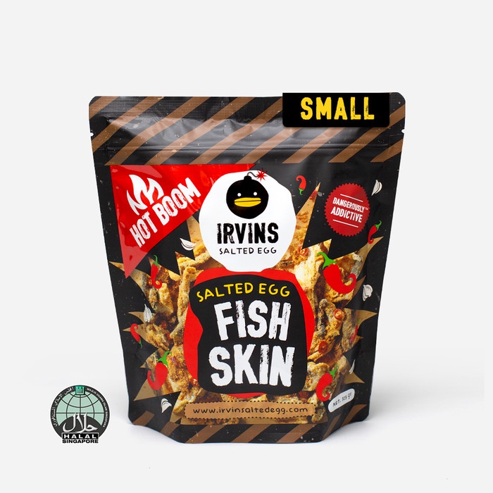 

Irvins Hot Boom Salted Egg Fish Skin Small (105G)