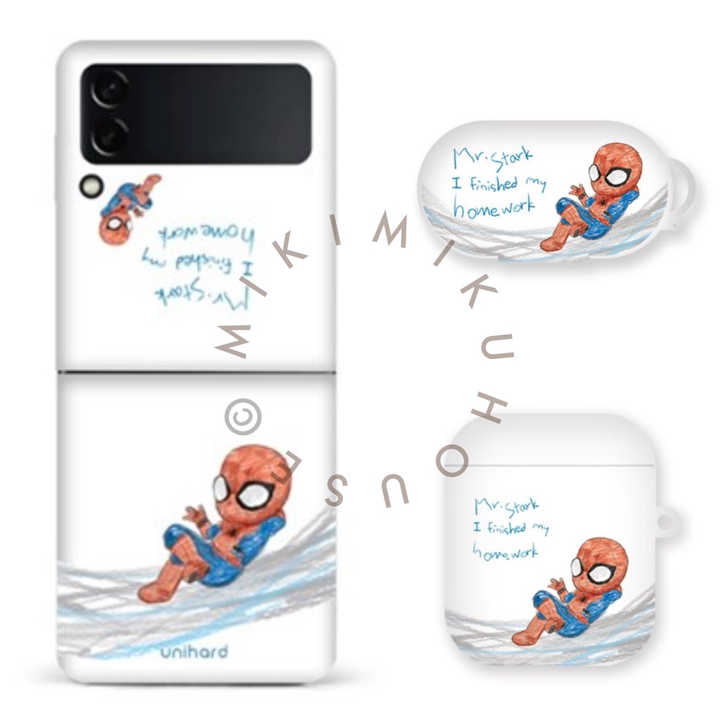 CARTOON SPIDERMAN Z FLIP 3 CASE CASING ZFLIP3 ZFLIP CASING KOREA GALAXY SPIDER MAN SPIDER-MAN MARVEL