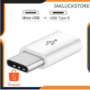 Connector Adapter Converter Micro Usb 3.1 to Usb type C Fast Charger - Hitam