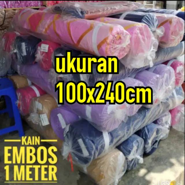 Jual kain embos 100x240cm grosir kain embos harga murah