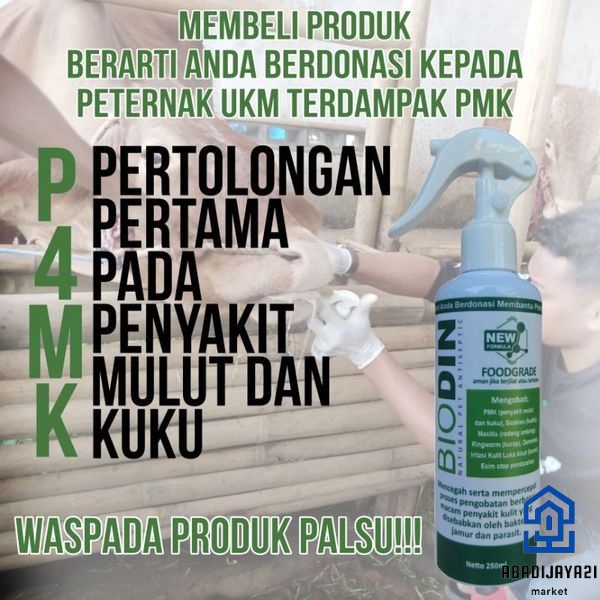 BIODIN 250ml - OBAT SAPI PMK AMPUH