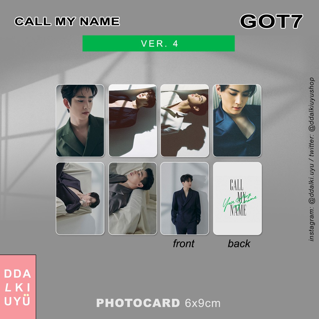GOT7 - photocard [CALL MY NAME] Ver. 4