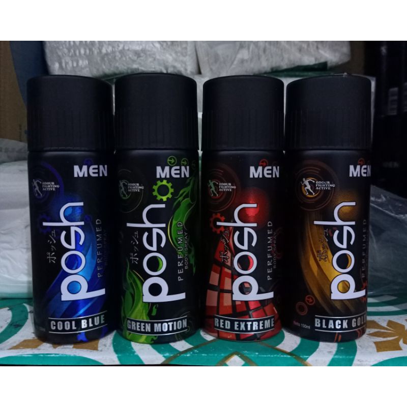Jual posh men parfumed body spray 150ml Shopee Indonesia