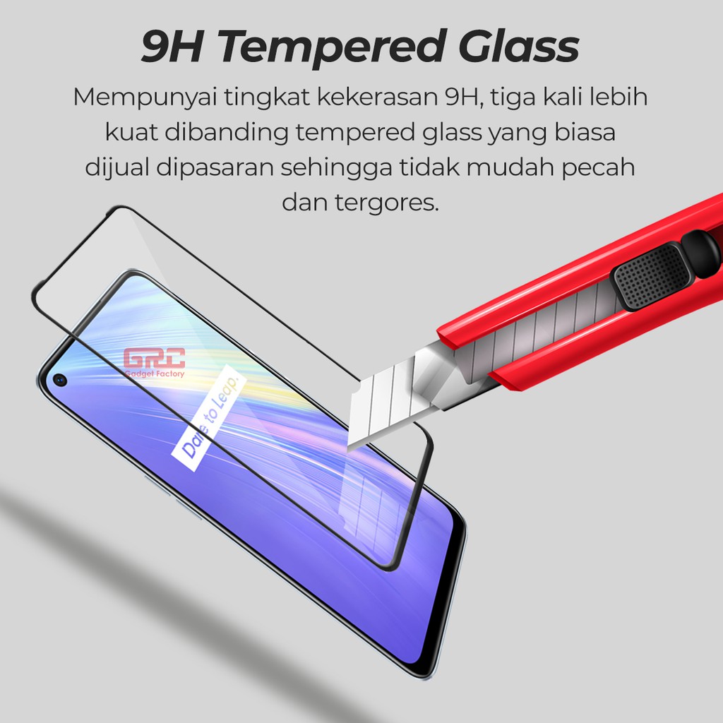 Tempered Glass Realme 6 HOGO Full Cover Anti Gores Kaca