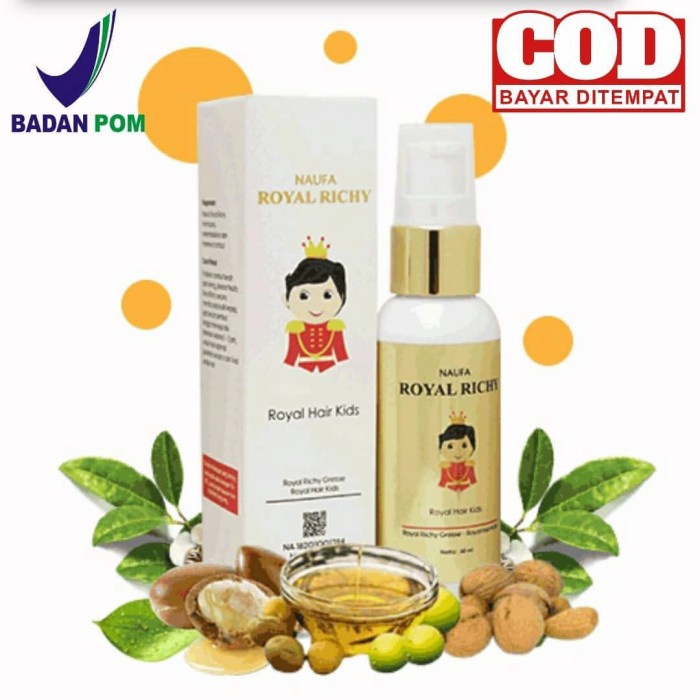 Royal Richy Naufa Serum Vitamin Penumbuh Rambut Anak & Bayi Vit Anak -