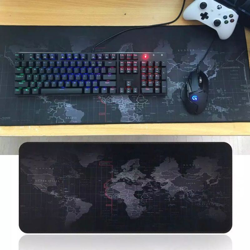 Mousepad Gamming XL Peta Dunia - 300 x 800 mm - 40x 80 cm MOUSE PAD MURAH