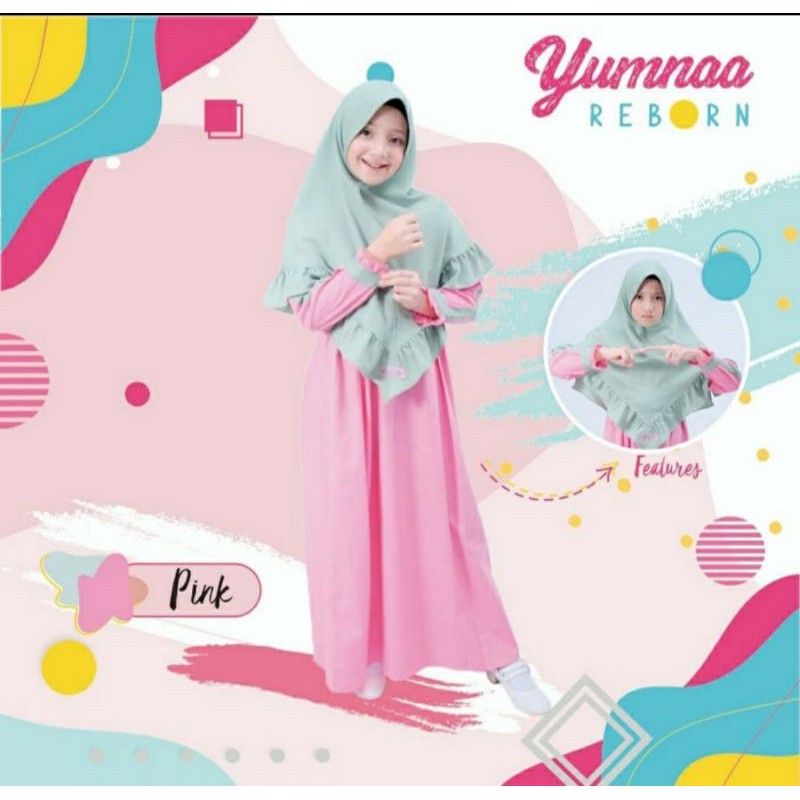Gamis Anak 10 sd 14 Tahun Katun Premium