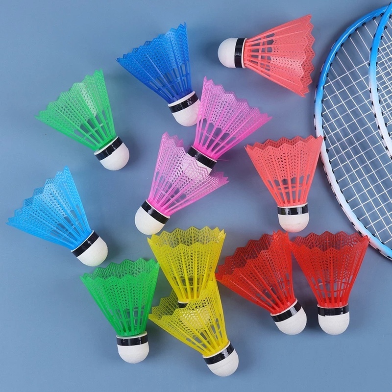 [12PCS Outdoor Supplies Colorful Foam Badminton Balls][Portable Durable Plastic Badminton][Training Game Sports Badminton ]