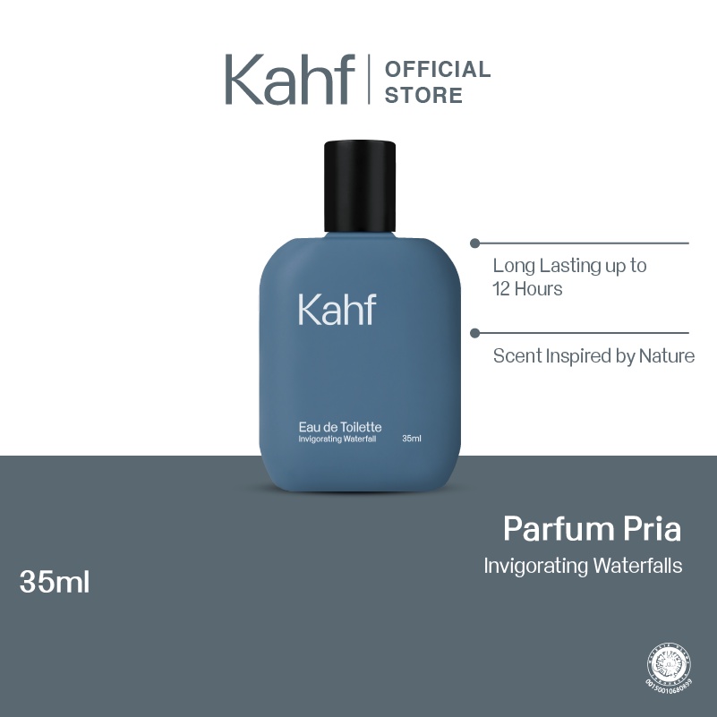 Kahf Invigorating Waterfall Eau de Toilette 35 ml - Parfum Pria Tahan Lama BISA COD