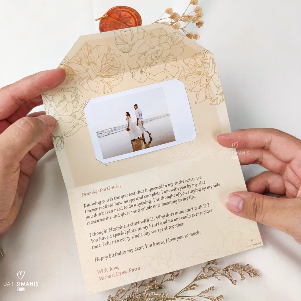 Jual Love Letter - greeting card custom kartu ucapan foto | Shopee
