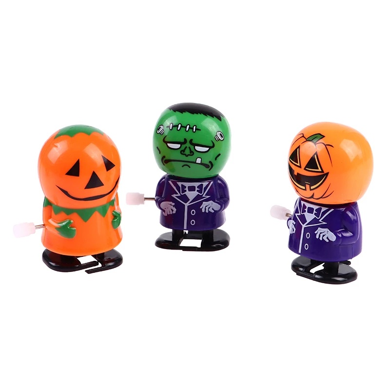 Mainan Putar Jalan Model Labu / Zombie / Little Man Untuk Dekorasi Halloween / Hadiah Anak