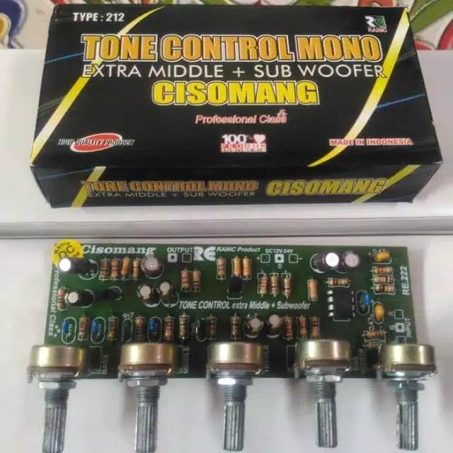 Kit tone control mono midle plus subwoofer cisomang