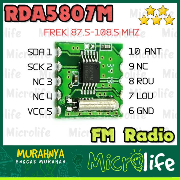 RDA5807M FM Radio Module RDA 5807M Arduino