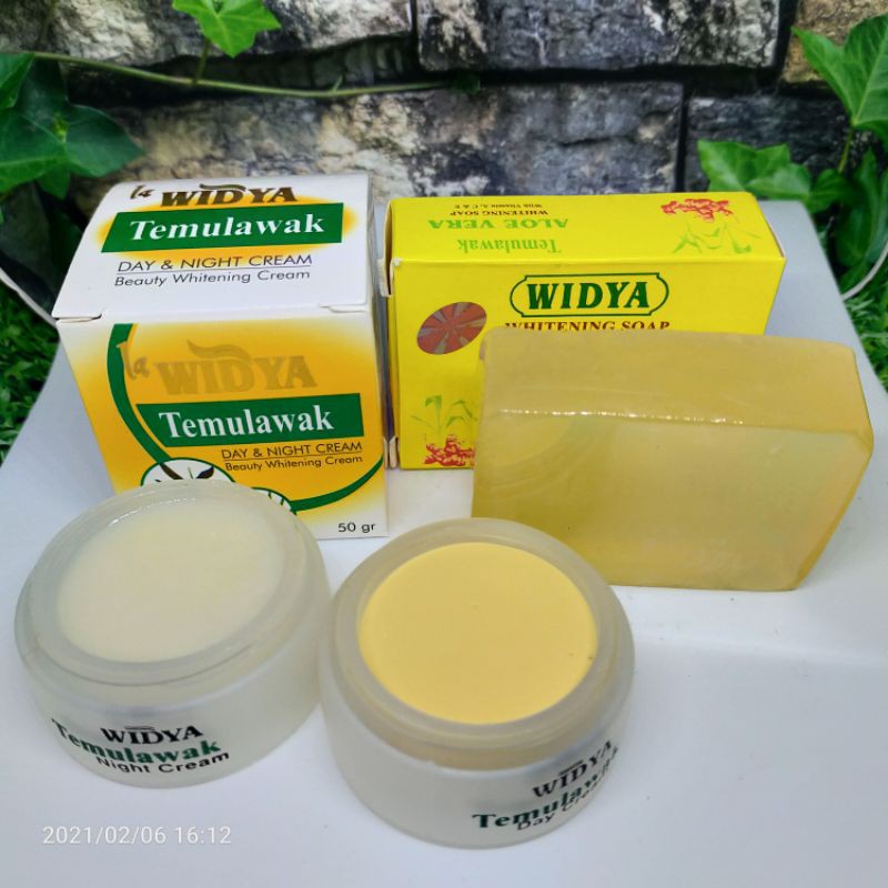 Paket Cream Temulawak Widya &amp; Sabun Tm Widya Holo Pink