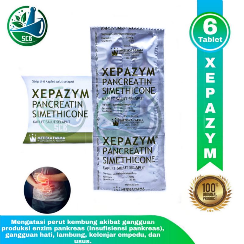 Xepazym Persetrip - Obat perut kembung, gangguan hati, lambung & usus