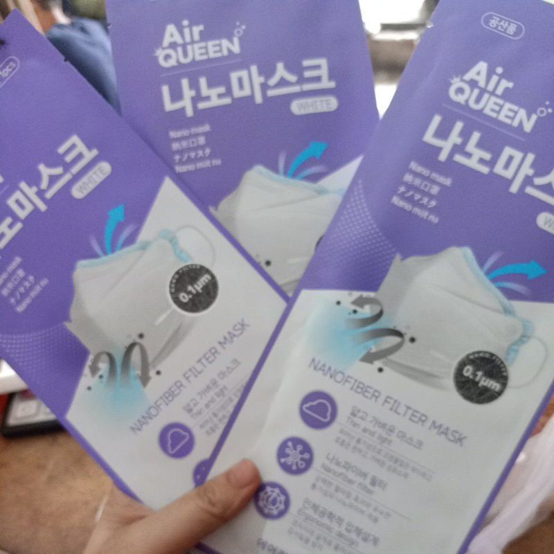AIR QUEEN NANO FILTER MASK / MASKER ANTI JERAWAT NANO MASK