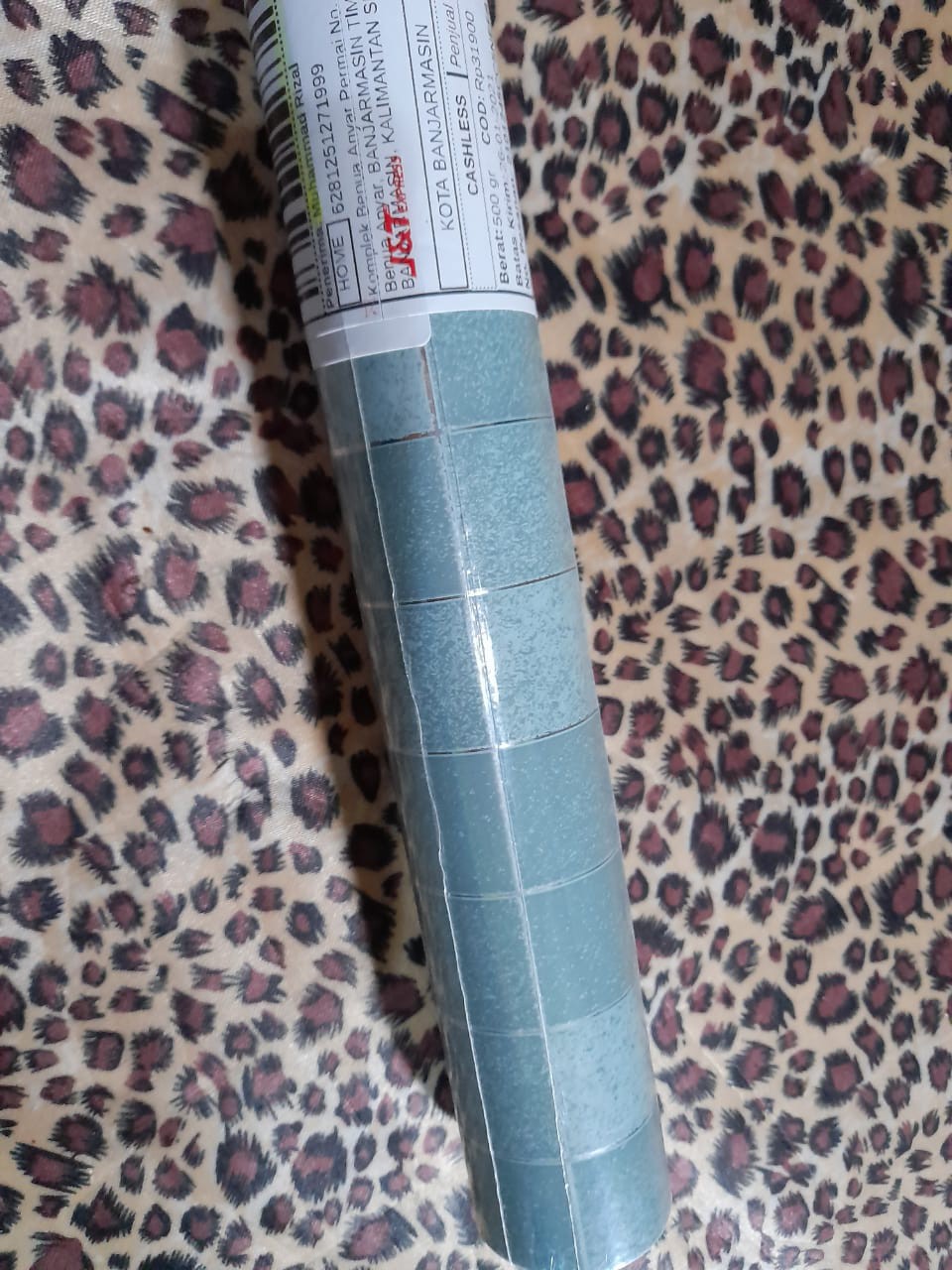 Silver Mozaic Sticker Dapur Stiker Dapur 45cmx5m