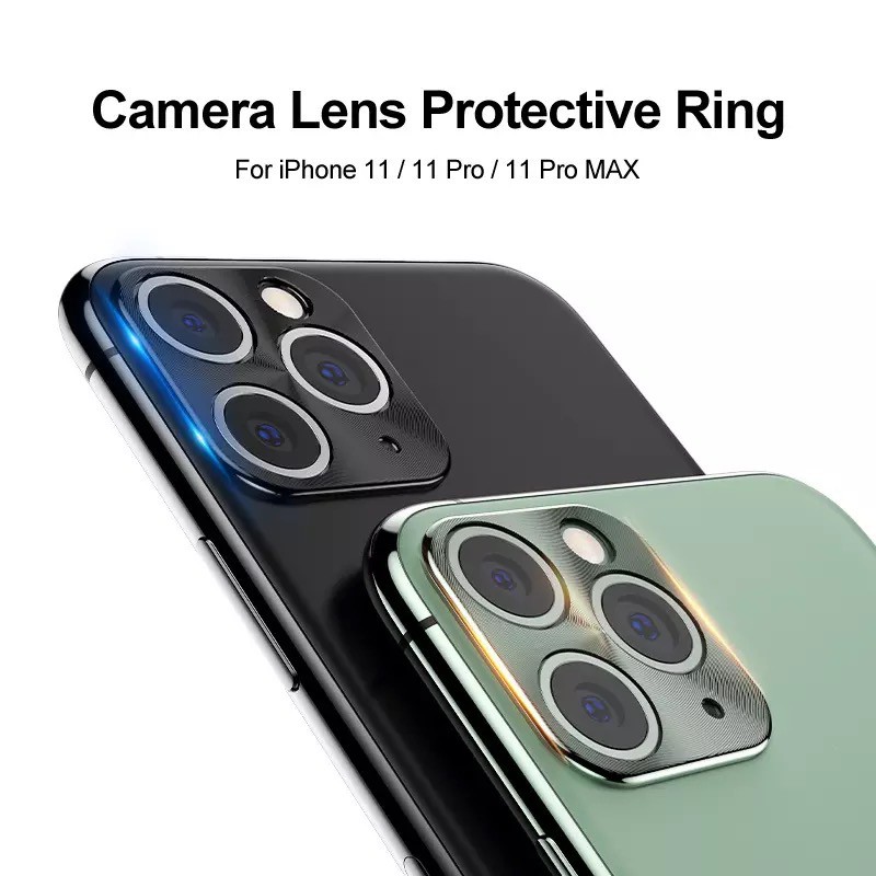 Ring Camera iPhone 11 Metal Ring Pelindung Kamera Protector Premium