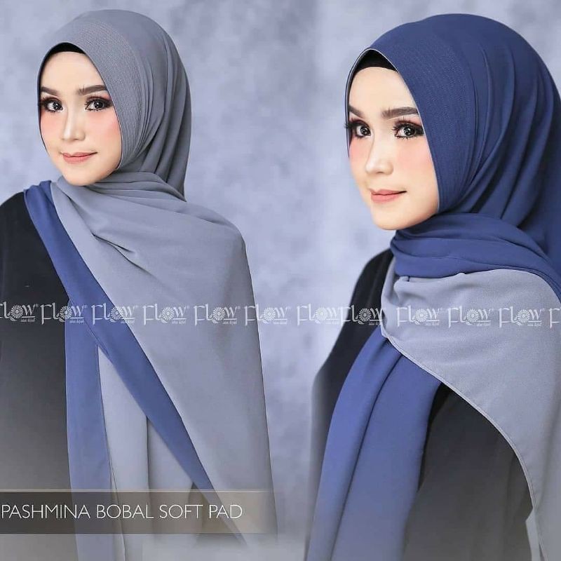 hijab pasmina jilbab pasmina soft pad instan syari bergo