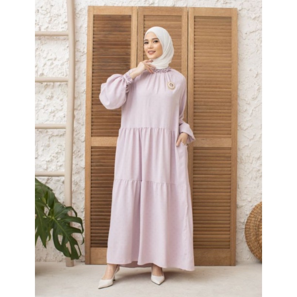 sabrina dress in lilac new ori by wearing klamby
