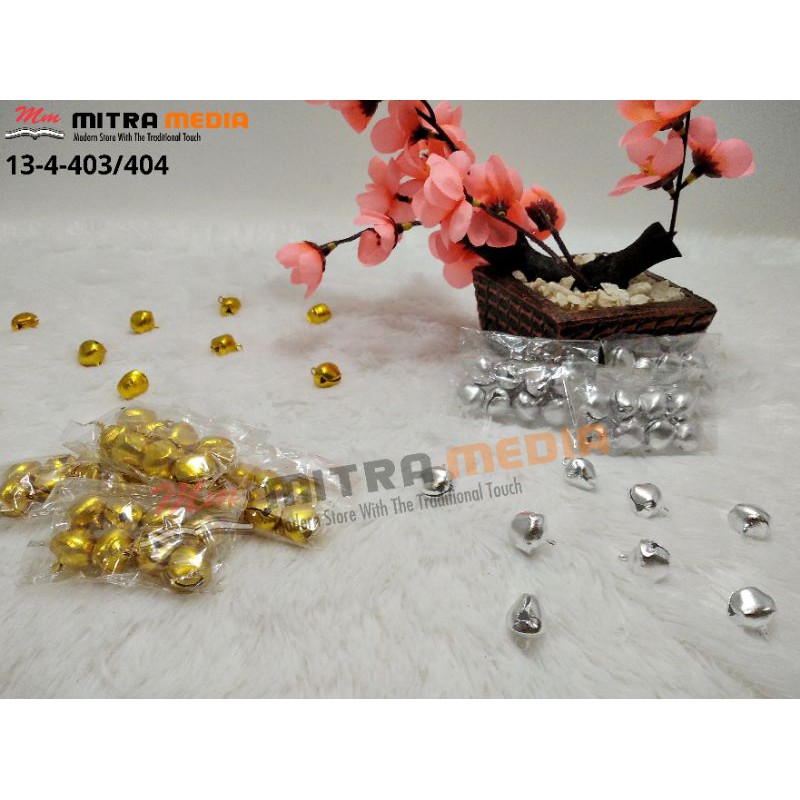 MAINAN ANAK LONCENG KECIL SILVER DAN EMAS